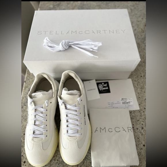 Stella McCartney Loop Logo Panelled Sneakers IT40 US10 - Picture 6 of 9